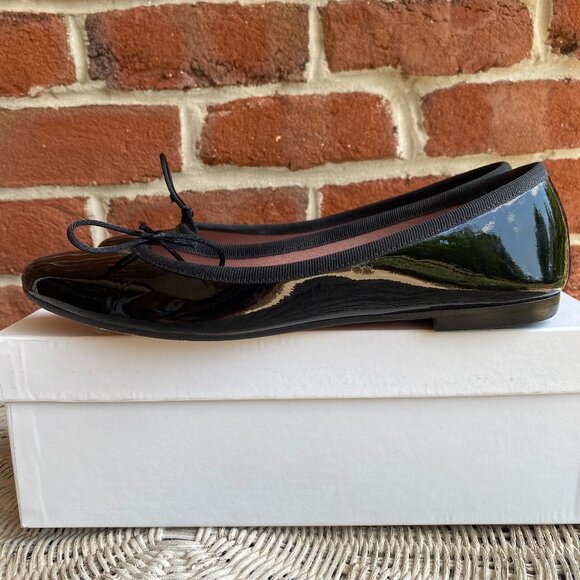 Summit by White Mountain, leather black flats, 8 - Picture 1 of 9